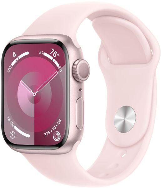 Часы Apple Watch Series 9 GPS 45mm Pink Aluminum Case/Pink Sport Band (MR9H3)