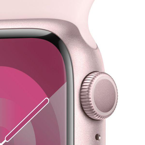 Часы Apple Watch Series 9 GPS 45mm Pink Aluminum Case/Pink Sport Band (MR9H3)