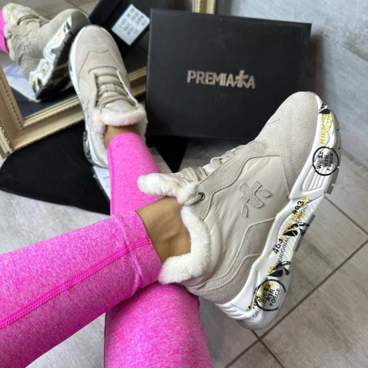 Premiata зимние высокие кроссовки 36-40