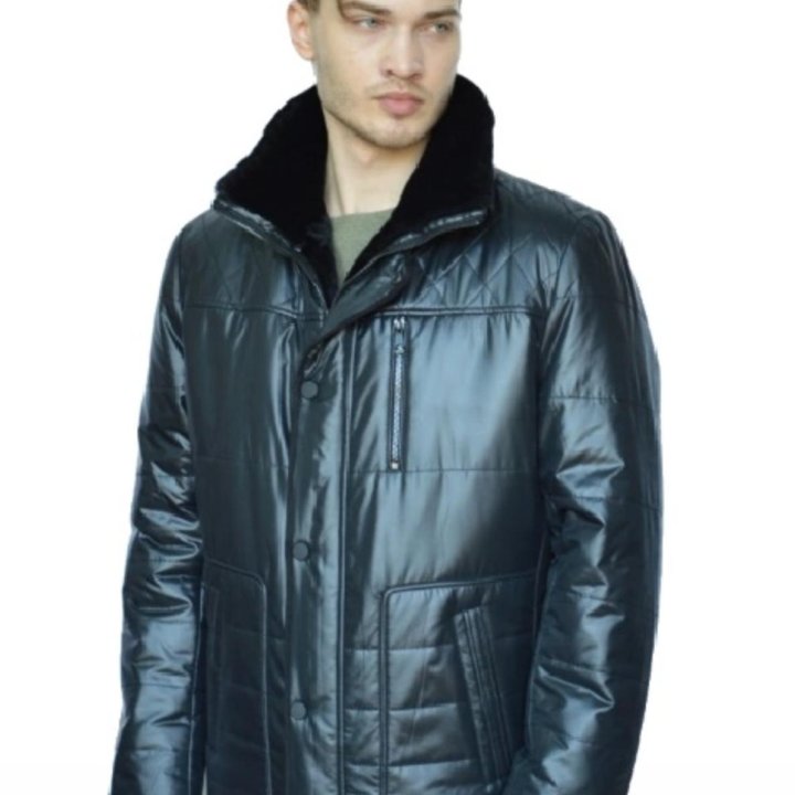 Стильная куртка зимняя мужская, р 50