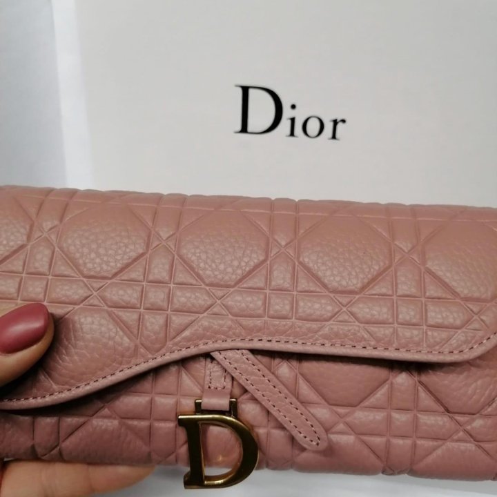 Новый женский кошелек Christian Dior кожаный