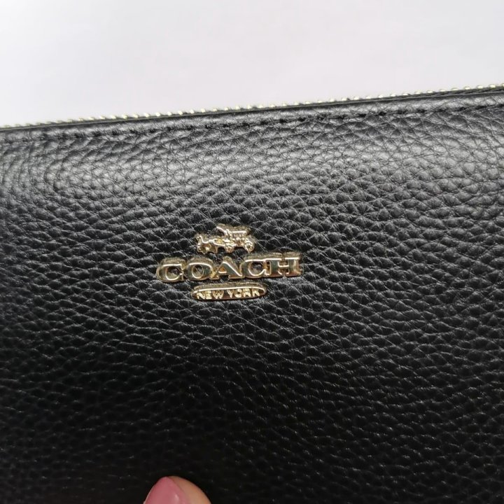 Шикарный брендовый кошелёк Coach с коробкой