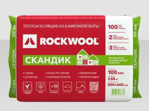 Утеплитель rockwool скандик