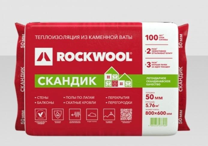 Утеплитель rockwool скандик