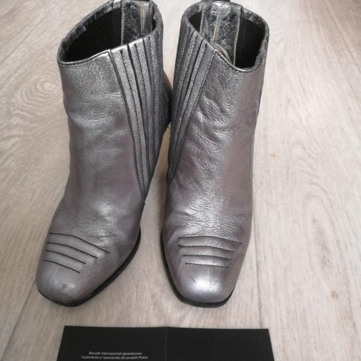 Ботильоны Studio Pollini серебряные 37 размер