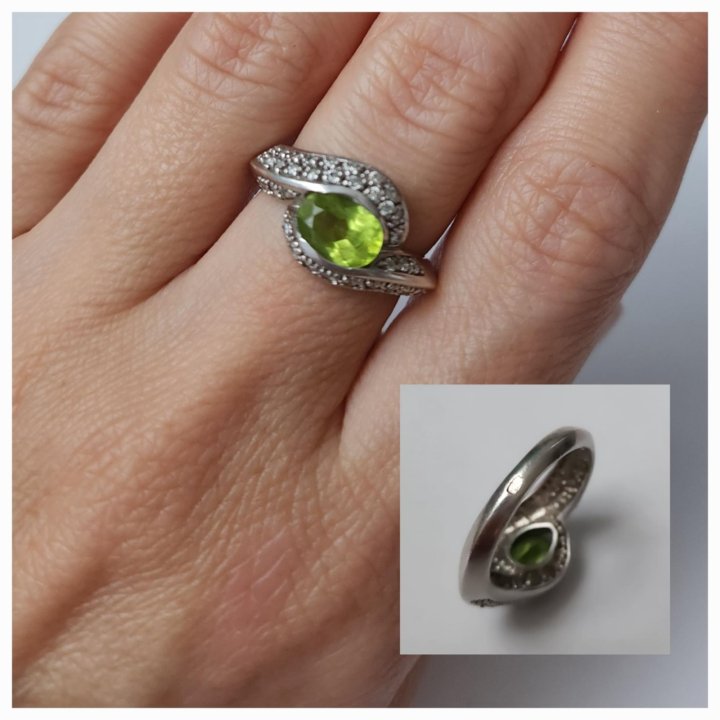 Кольцо серебро 925