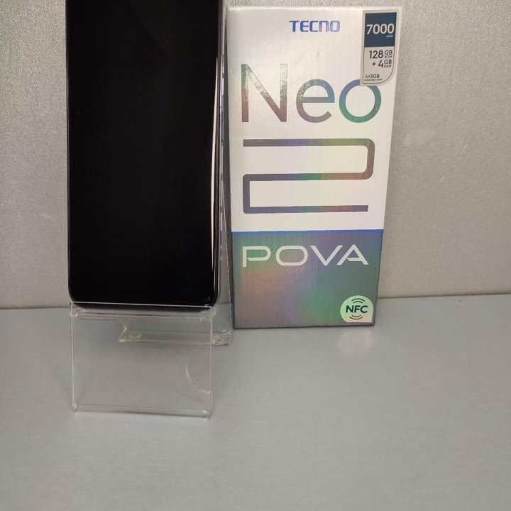 Телефон Tecno Pova Neo 2 4/128 серый Б/У