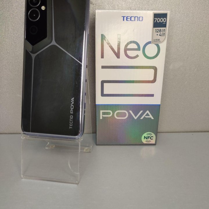 Телефон Tecno Pova Neo 2 4/128 серый Б/У