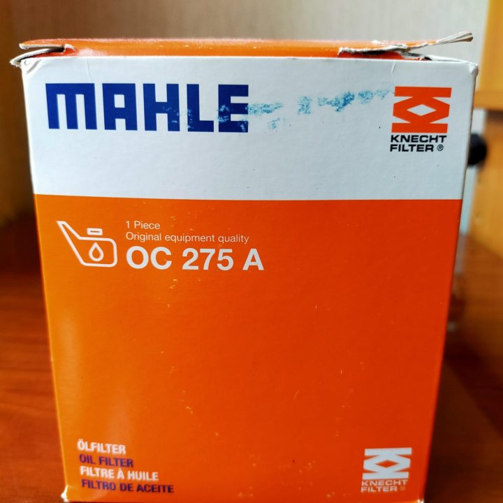 Фильтр масляный OC275A Mahle/Knecht