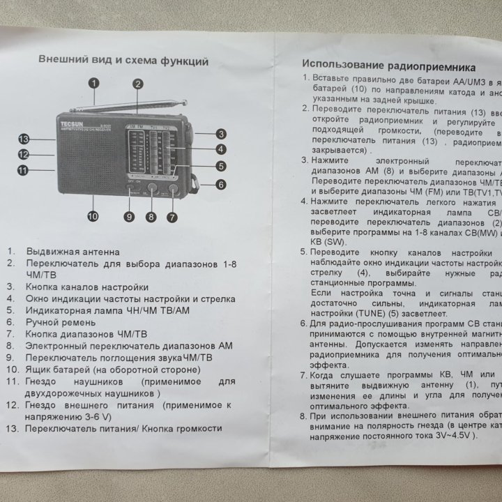 Радиоприёмник Tecsun R-909T