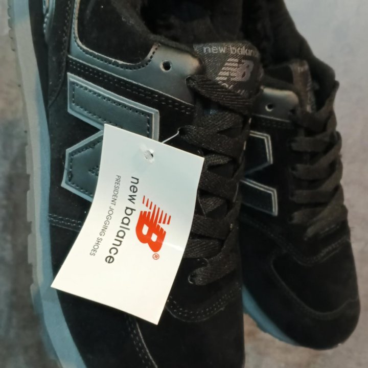 Кроссовки New balance зимние новые чёрные