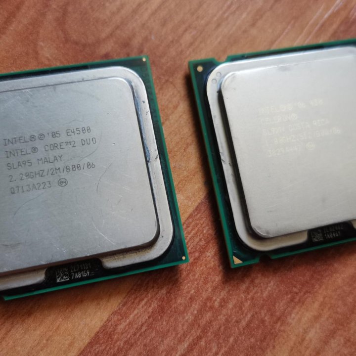 Intel Celeron 430 и Core 2 Duo E4500