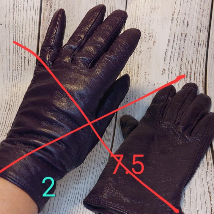 Перчатки кожа