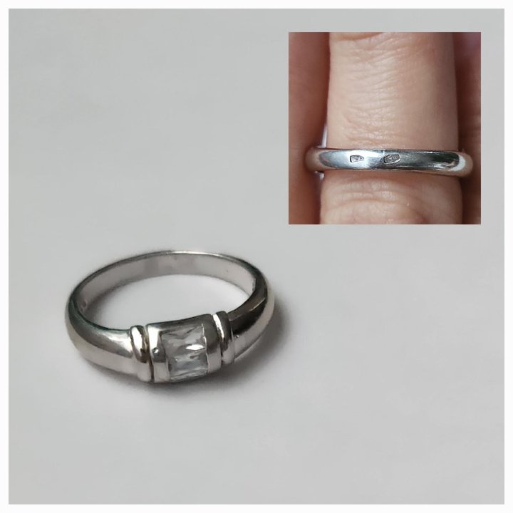 Кольцо серебро 925