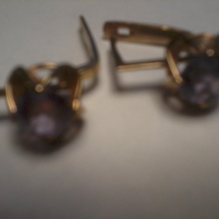 Серьги золотые 583 проба