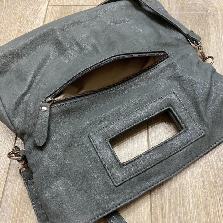 Сумка-трансформер серая