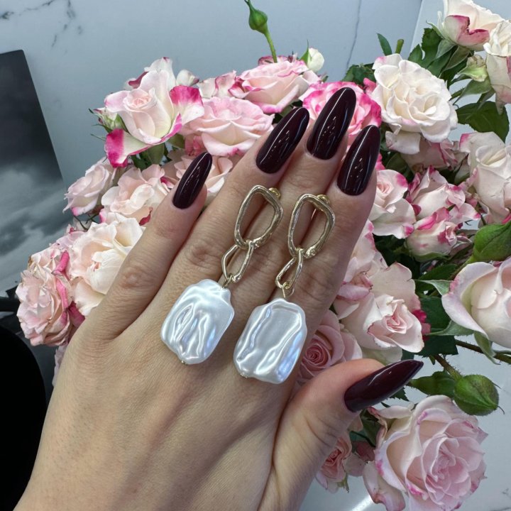 Серьги 2пары новые