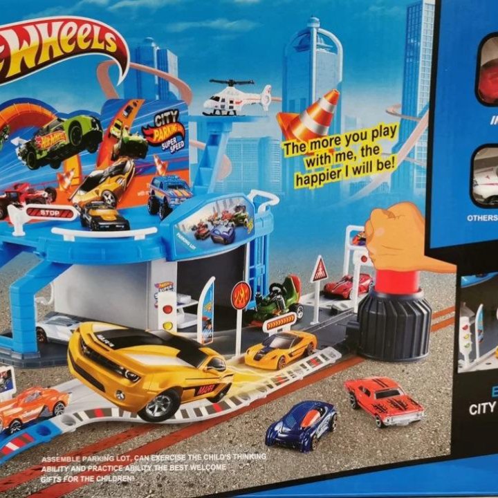 Трасса, трамплин Hot Wheels Парковка