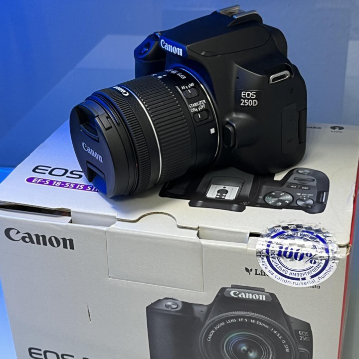 Зеркальный фотоаппарат Canon 250D Kit 18-55mm STM