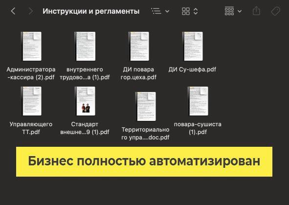 Сеть доставок еды / чистая прибыль 9,7 млн в год