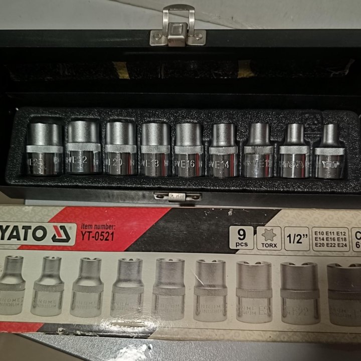 Набор головок Torx Yato-0521, 1/2