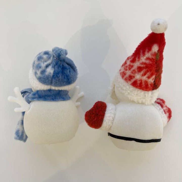 Новогодняя игрушка снеговик светящийся набором