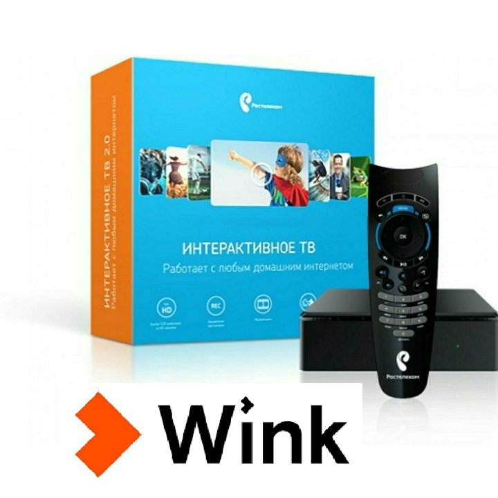 Комплект iptv приставки ростелеком Wink