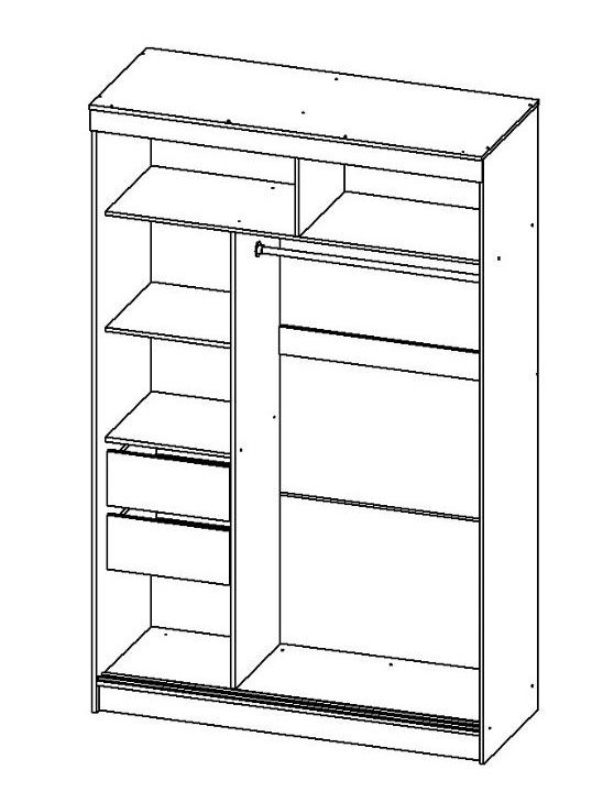 Шкаф-купе Мираж 1,5м