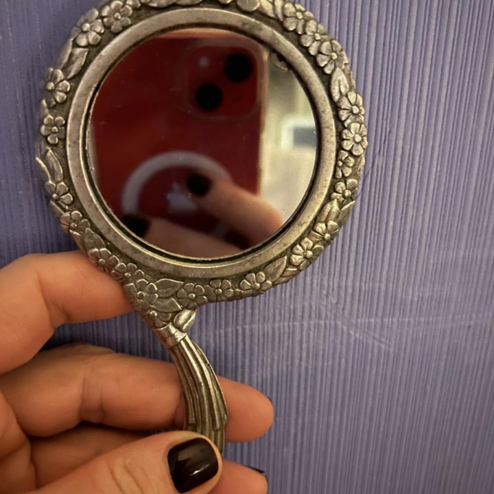 Зеркало ручное и браслет антикварный