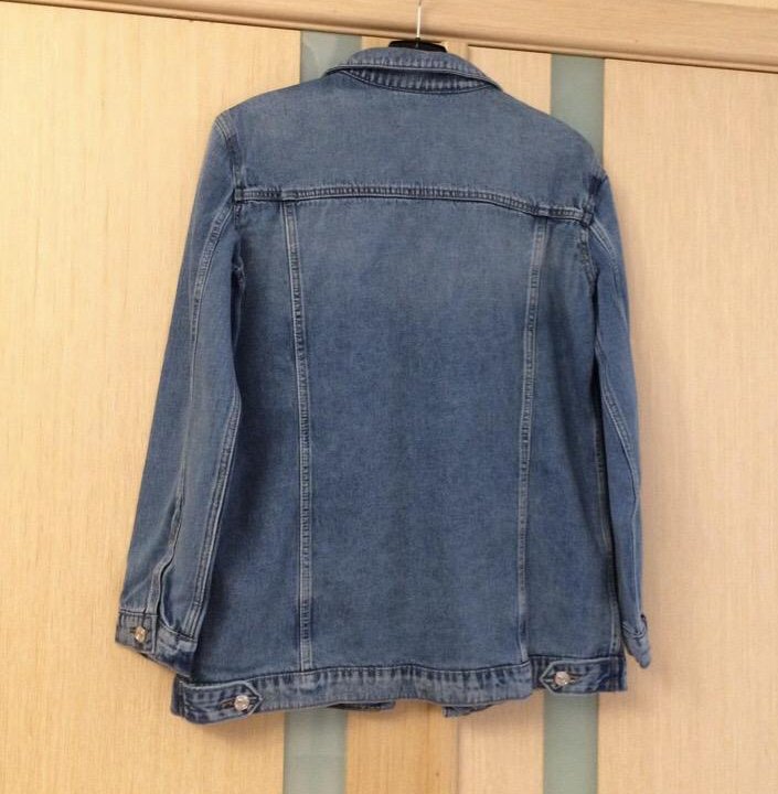 46 размер Mango новая удлинённая джинсовая куртка