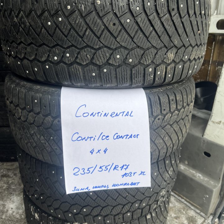 235 55 17 Continental ContiIceContact 4x4 зима