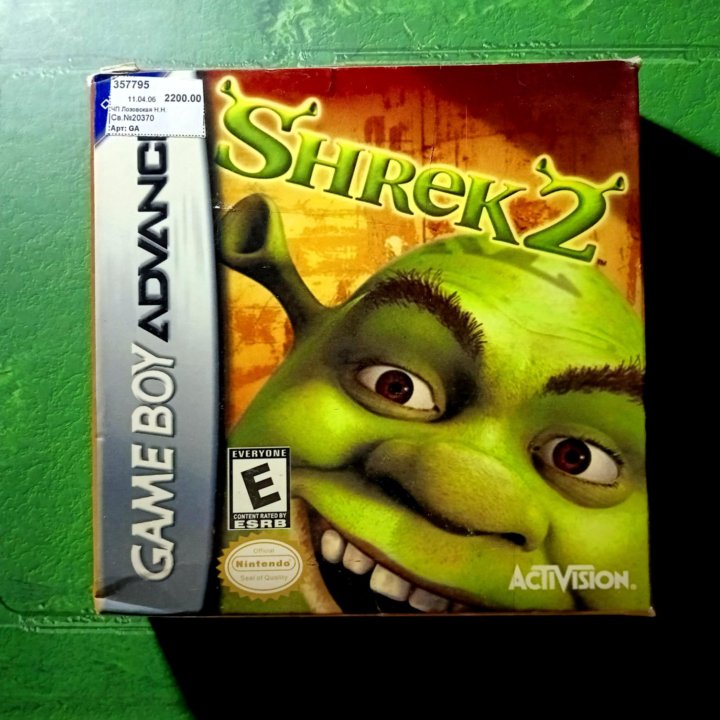 Shrek 2: Nintendo Game Boy Advance Activision