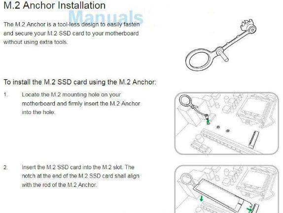 Крепление Ssd M2 (винт + стойка)