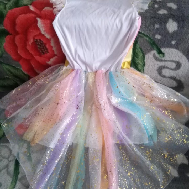 Праздничное платье с аксессуарами Единорожка