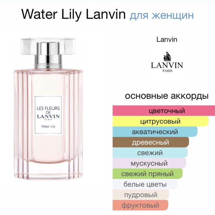 Женские духи Water Lily Lanvin 90 мл. Оригинал