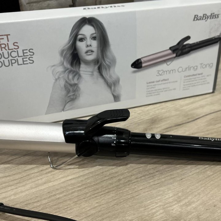 Шипцы для завивки волос BaByliss 32mm, б/у