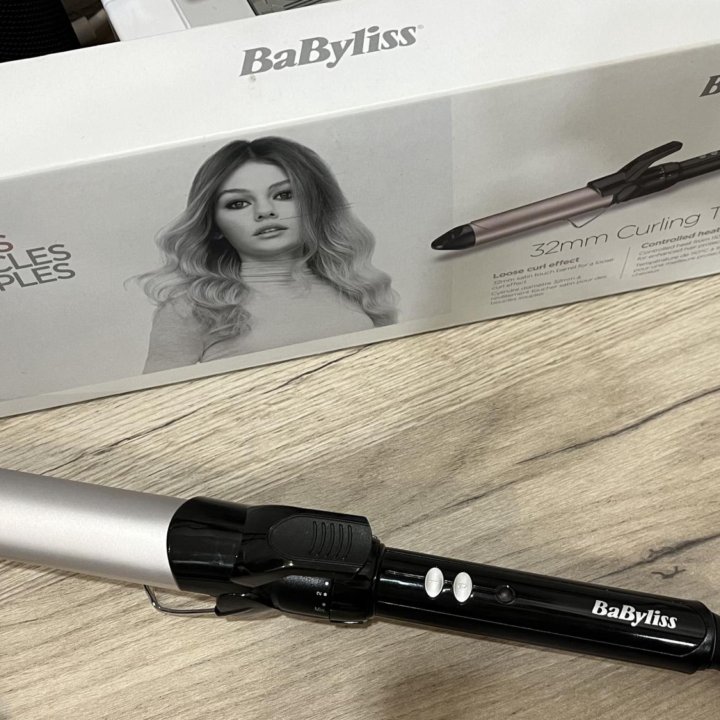 Шипцы для завивки волос BaByliss 32mm, б/у