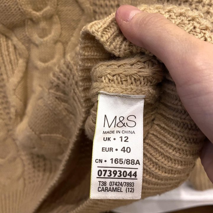 Вязаный женский свитер m&s