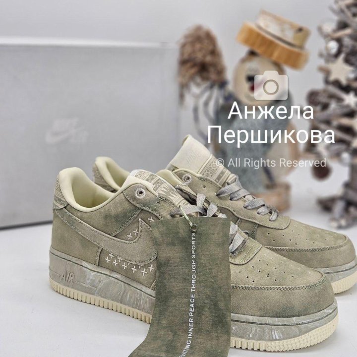 Nike Air Force 1 Low Olive Canvas