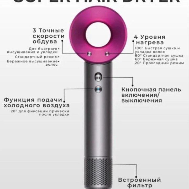 Фен Dyson Supersonic (новый) с доставкой