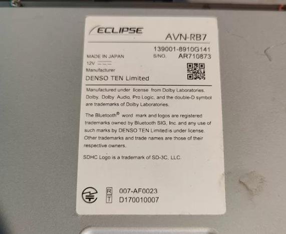 Eclipse AVN-RB7
