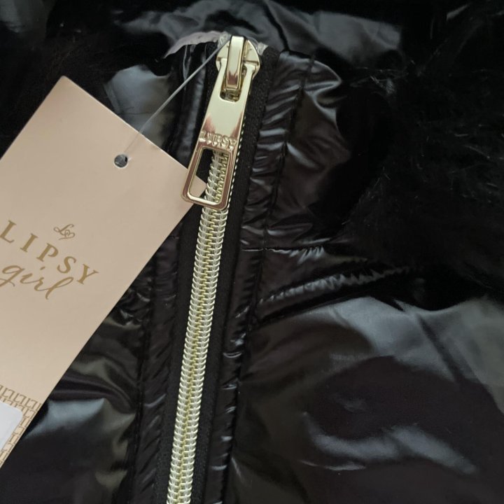 Куртка «Lipsy” черная, молния и кнопки золотистые