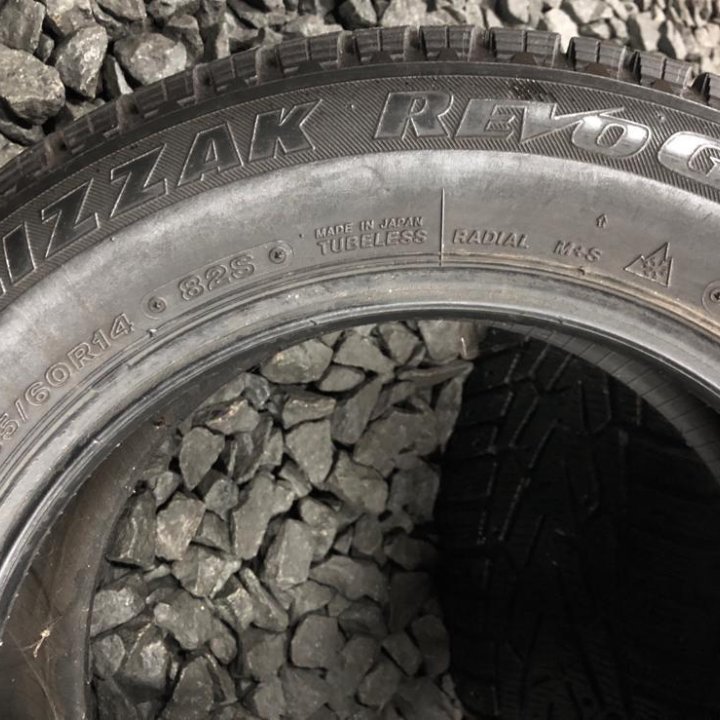 185/60/14 Bridgestone Blizzak Revo GZ. 1шт