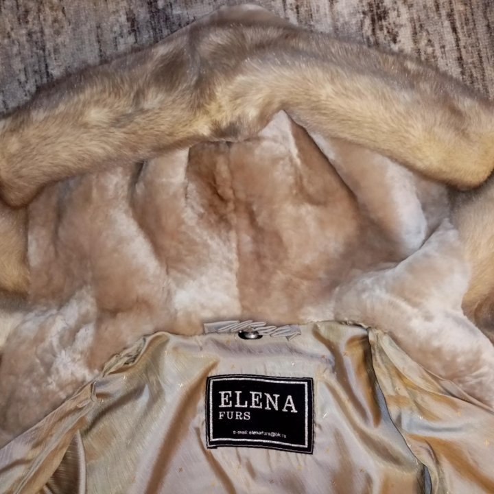 Полушубок из мутона ELENA FURS новый 48-50