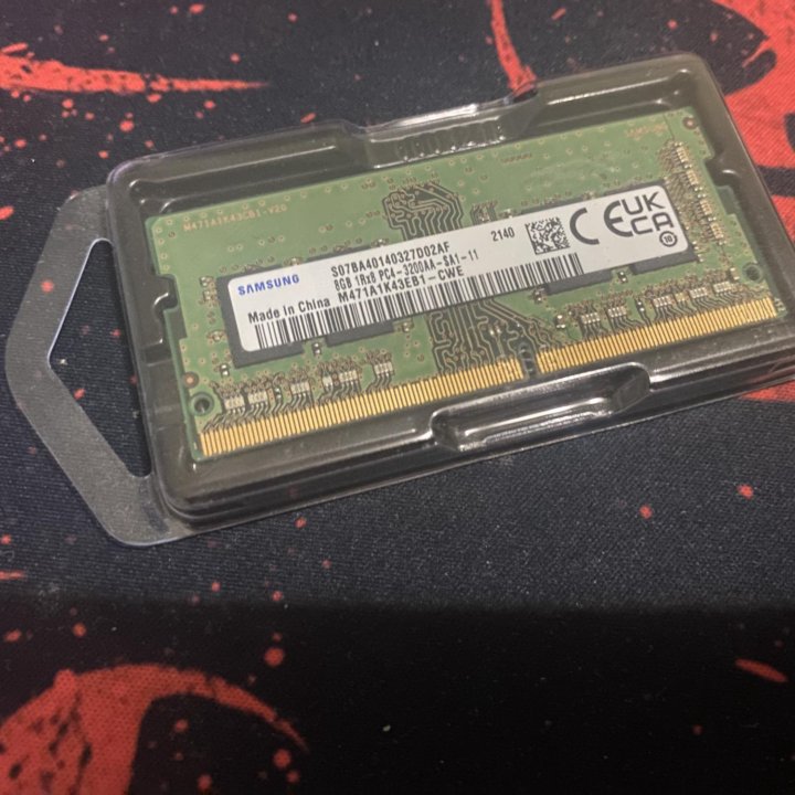 Модуль памяти 8GB Samsung DDR4 3200 SO dimm