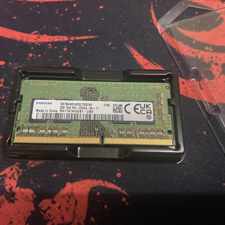 Модуль памяти 8GB Samsung DDR4 3200 SO dimm