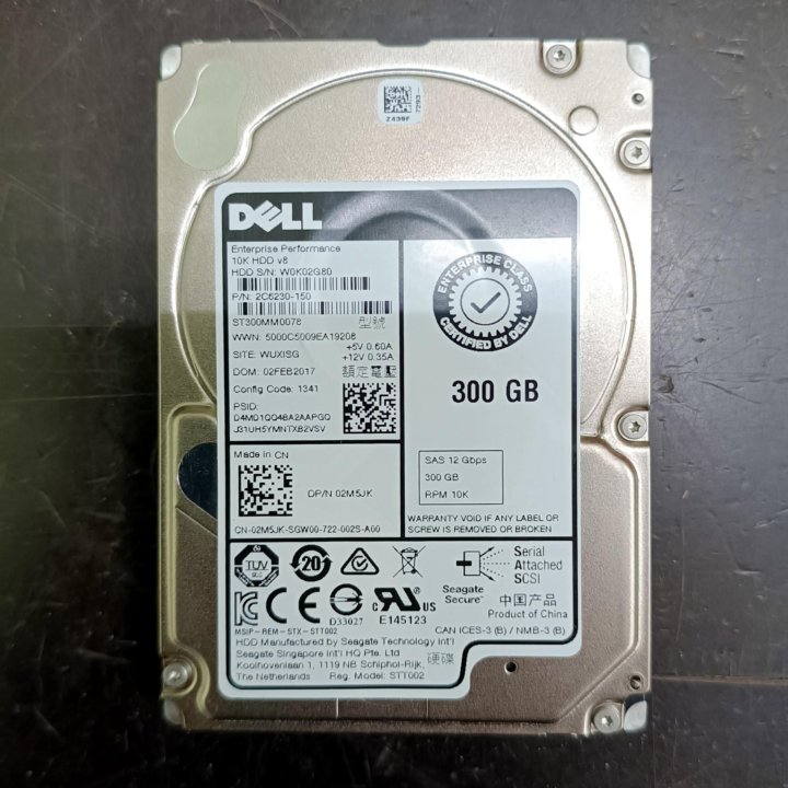 HDD 300GB SAS 12gbps 10K 2.5