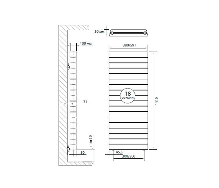 Новый радиатор RoyalThermo PianoForte Tower 18