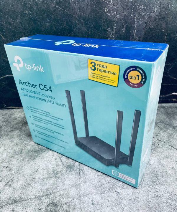 Сетевое оборудование  Wi-Fi Роутер TP-Link Archer C54