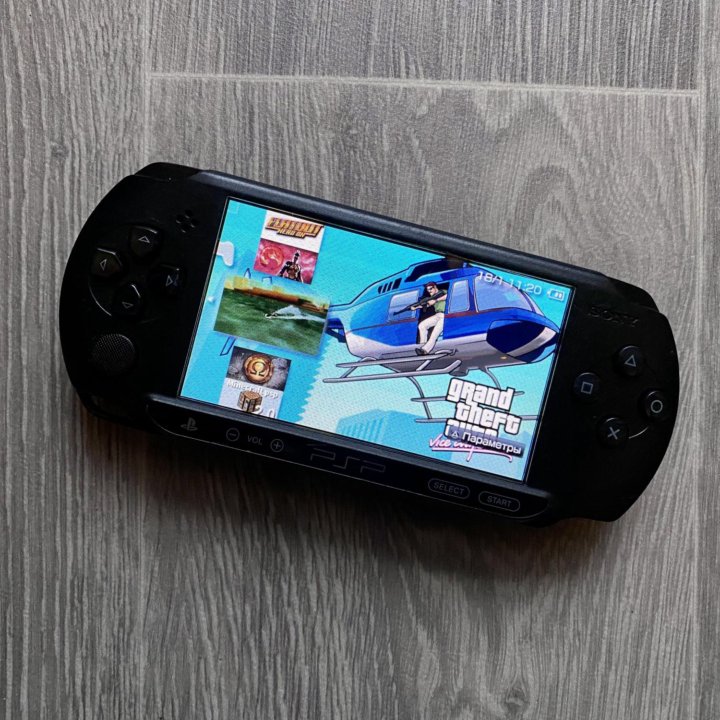 Sony PSP E1008 Street \ Black \ 17 Игр